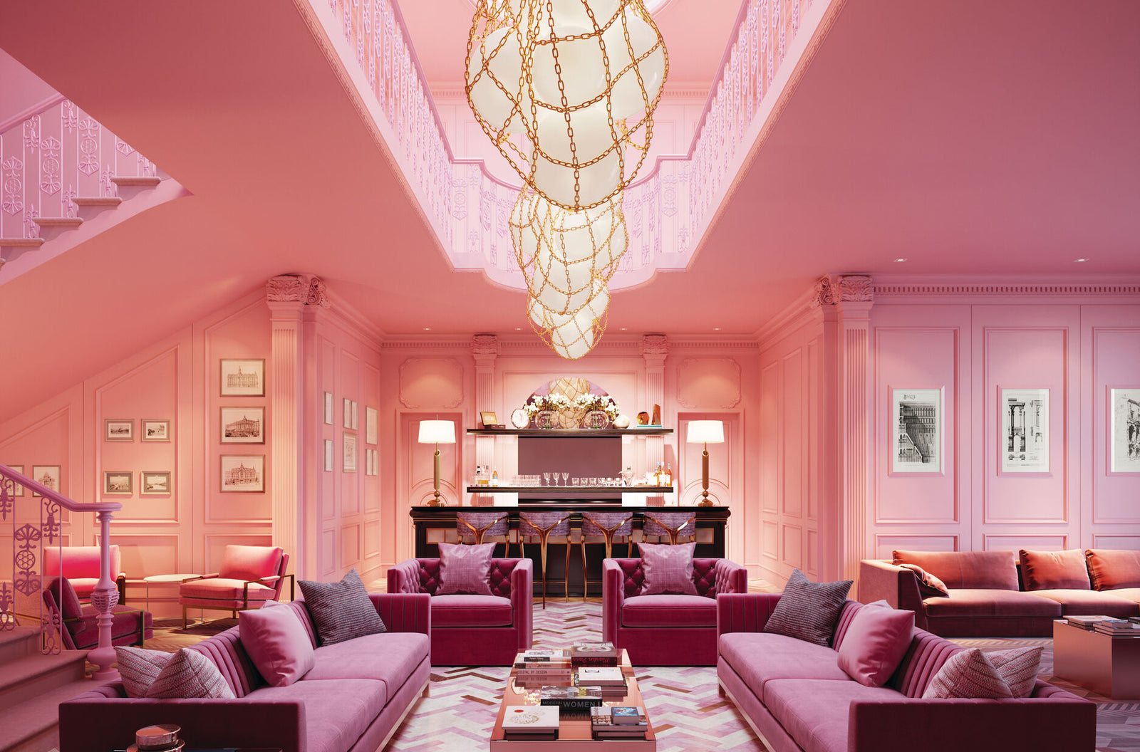 Lighting Inspiration: Pink Interiors - Cameron Design House