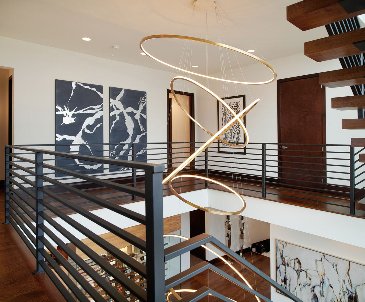 Lohja Four | Sculptural Chandelier | Modern Designer Lighting - Cameron ...
