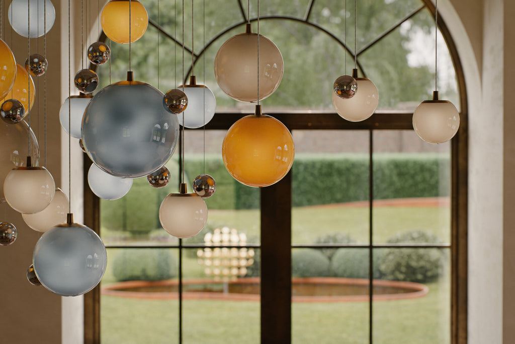 Pilvi | Sculptural Glass Chandelier | Statement Lighting - Cameron ...